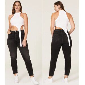 K.ngsley Race Her Tank Top NWT in White Large